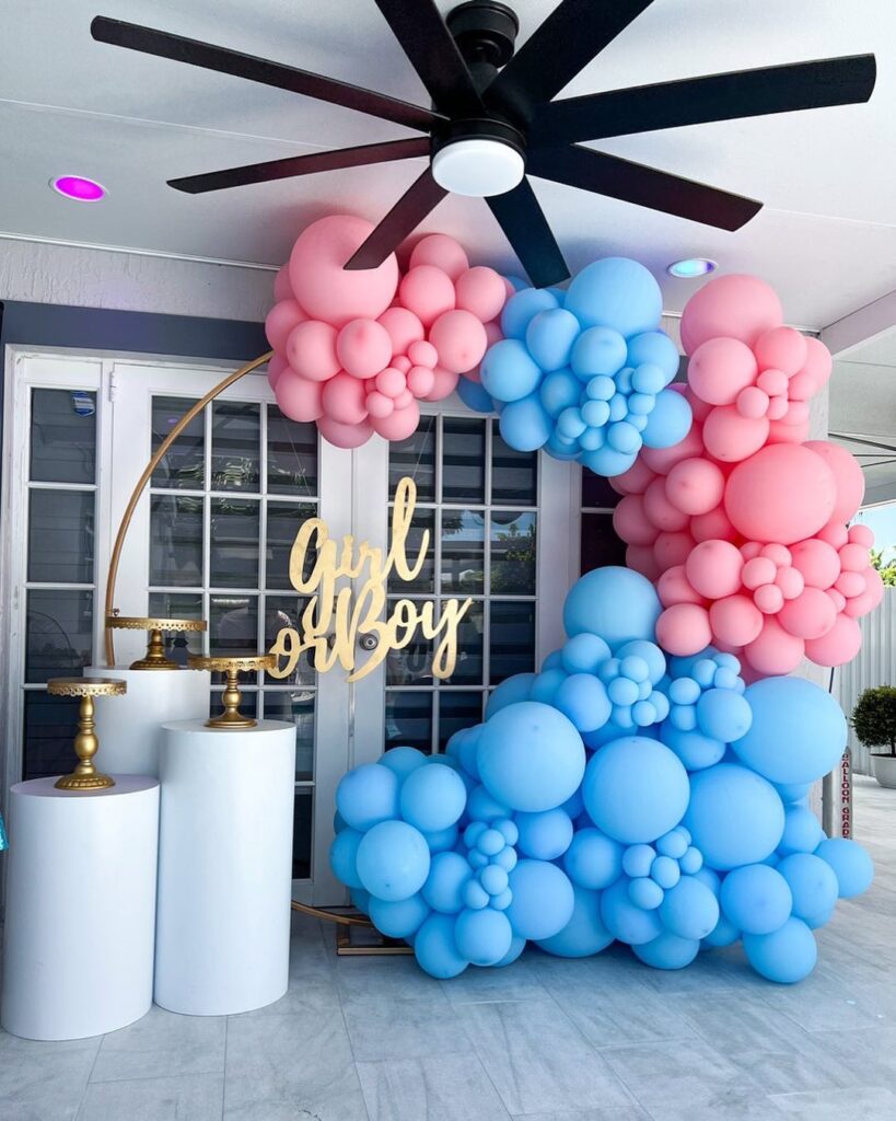 Balloon circle Gender Reveal Jamaica