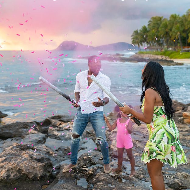gender reveal Jamaica confetti powder cannon