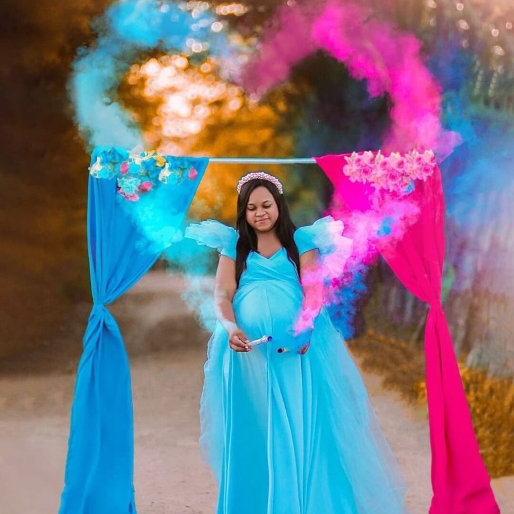 gender reveal Jamaica smoke reveal